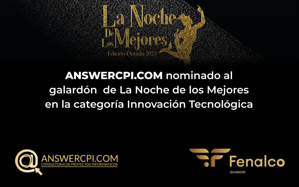 Software para SG-SST, Fenalco, Answercpi.com, Noche de los mejores, Innovación tecnológica.