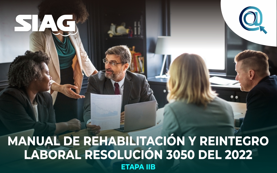 Manual reintegro y rehabilitación laboral, medicina laboral ARL, Medicina Laboral, reubicación, reintegro, Perdida De La Capacidad Laboral.