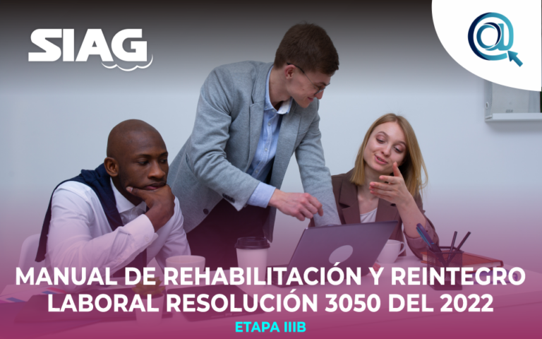 Manual De Rehabilitación y Reintegro Laboral Resolución 3050 del 2022 ...